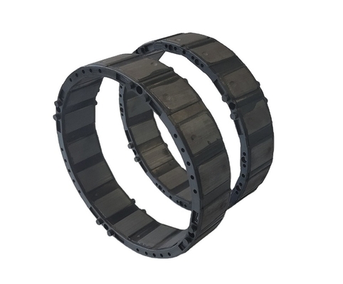 Moto Magnet 15*13*0.3cm Customized Rotor Magnetic Material Motor Rotor Ferrite Fan Magnet Ring DC Fan Motor Magnetic Injection Molding